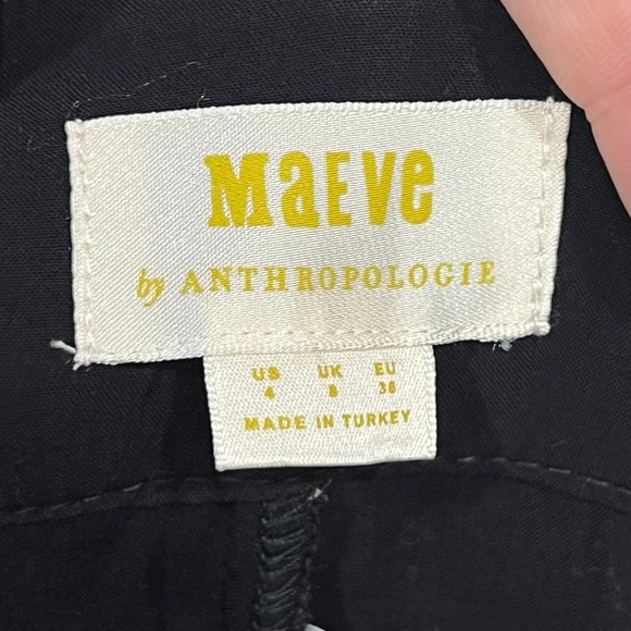 Maeve Anthropologie Womens Pants 4 Leopard Wide Leg Crop Trouser Animal Brocade - Picture 5 of 7